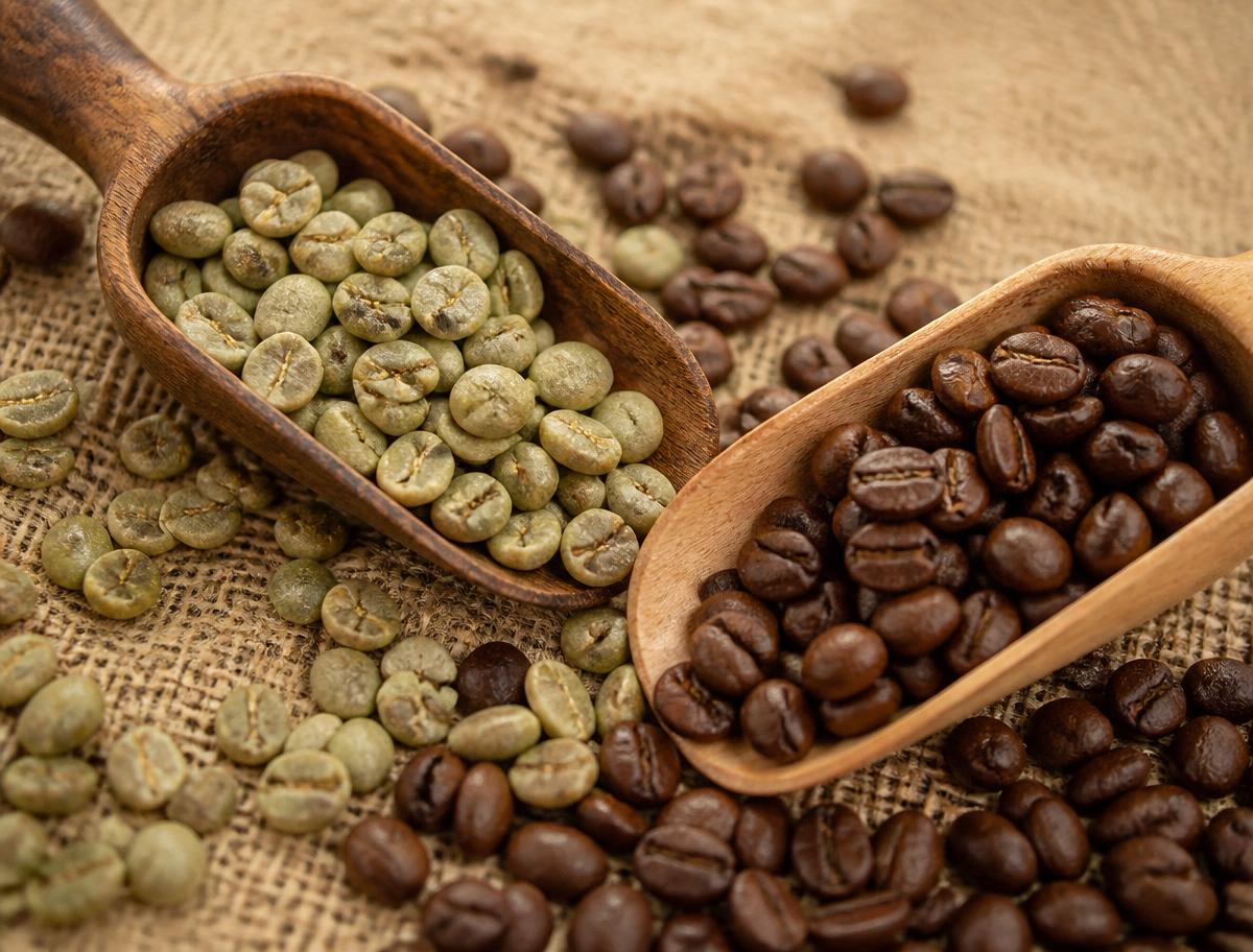 Coffee — green & roasted
