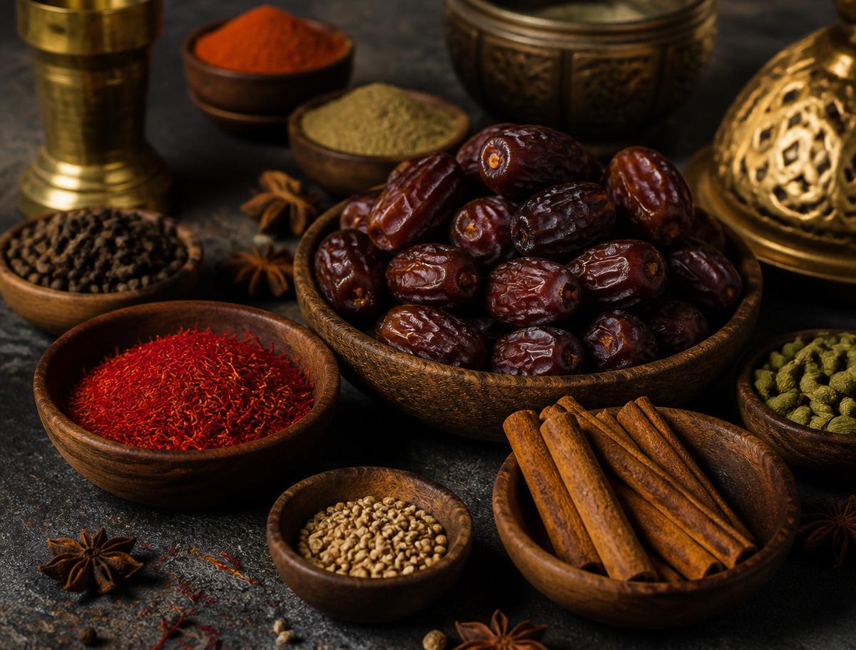 Dates, spices & saffron